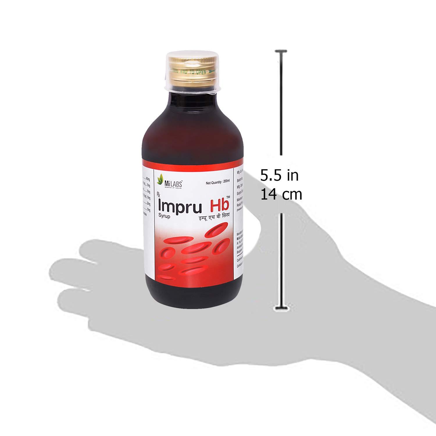 Mi LABS Mi LABS Impru Hb Syrup- 200ml ( Pack of 2 )