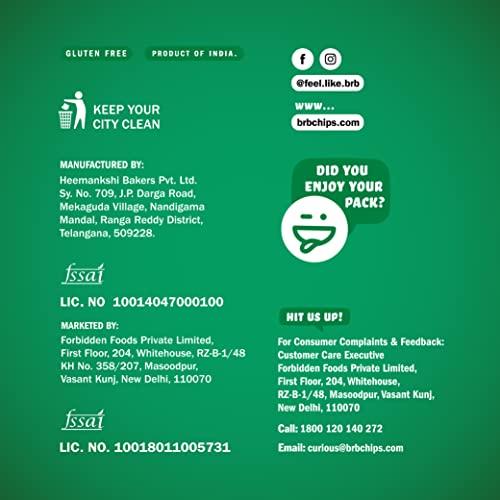 BRB BRB Popped Potato Chips | Not Baked, Not Fried | 8 Packs X 52 Grams | 2 Flavours - Bhel (4) & Sweet Chipotle (4) | 60% Less Fat | Low Calorie | Healthy Snack