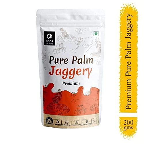 Dega Farms DEGA FARMS Premium Pure Palm Jaggery - 200GM Each ( Pack of 2 )| Made with 100% Pure, Organic & Natural Ingredients - Sedex Certified