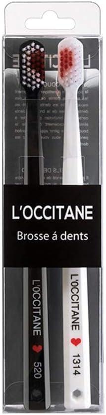 JJLFresheners 2Pcs Toothbrushes Black and White Heart Shaped Couple toothbrushes eco Friendly Nano toothbrushes Dental Care Brush Manual Toothbrushes one Size,Oral Care