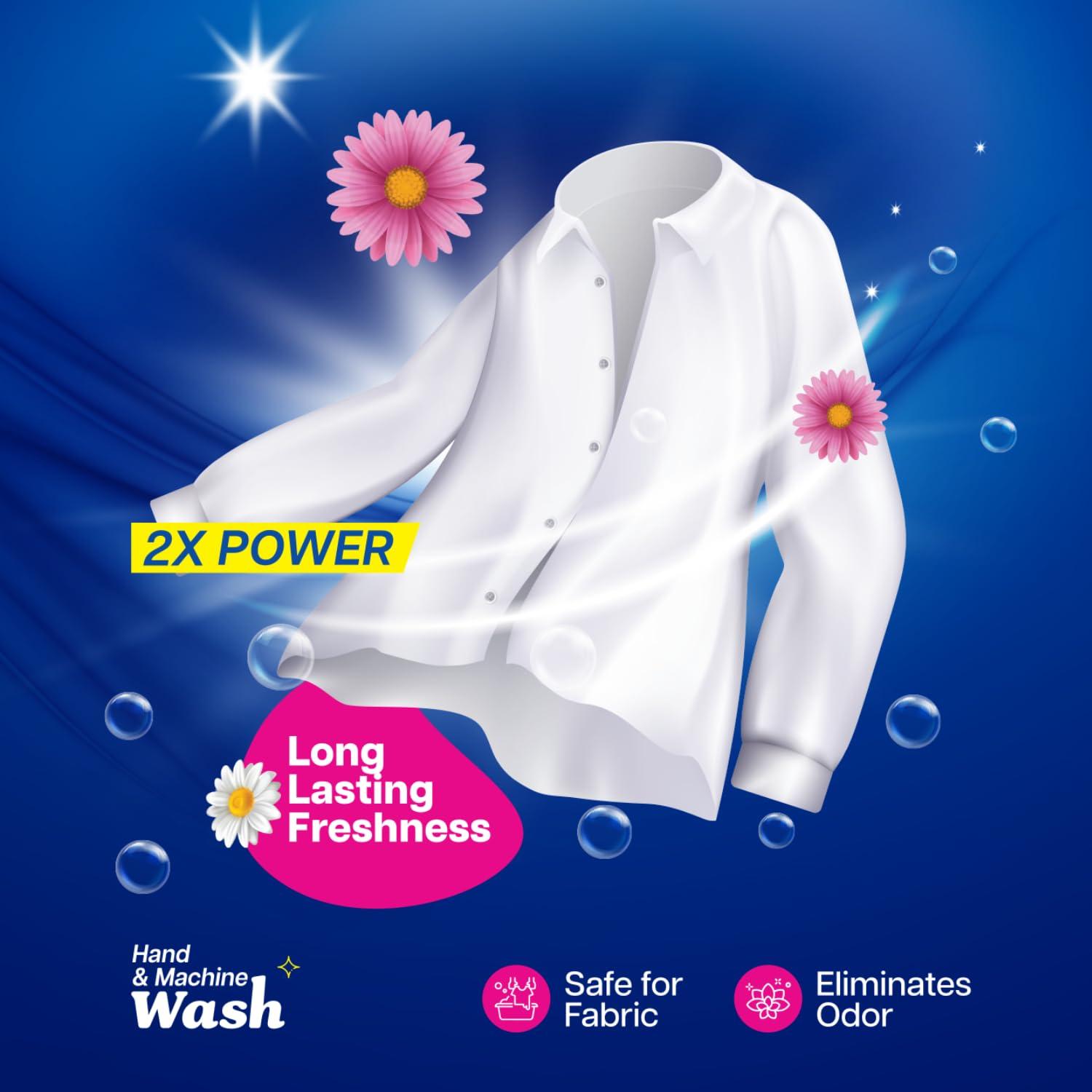 HB PURE HB Pure - Detergent Washing Powder | Dissolves Easily & Removes Tough Stains | Suitable for all Washing Machines