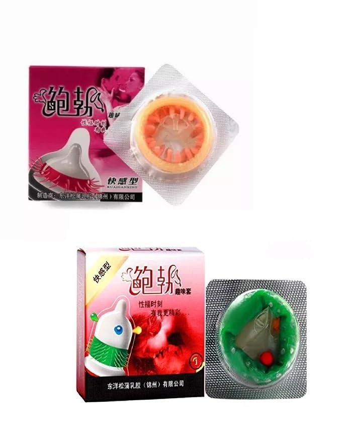 GREYFIRE Extra Dotted Extra Time Condoms for men Extra Ribbed For Long Lasting Climax Dealy Condom Pack of 2