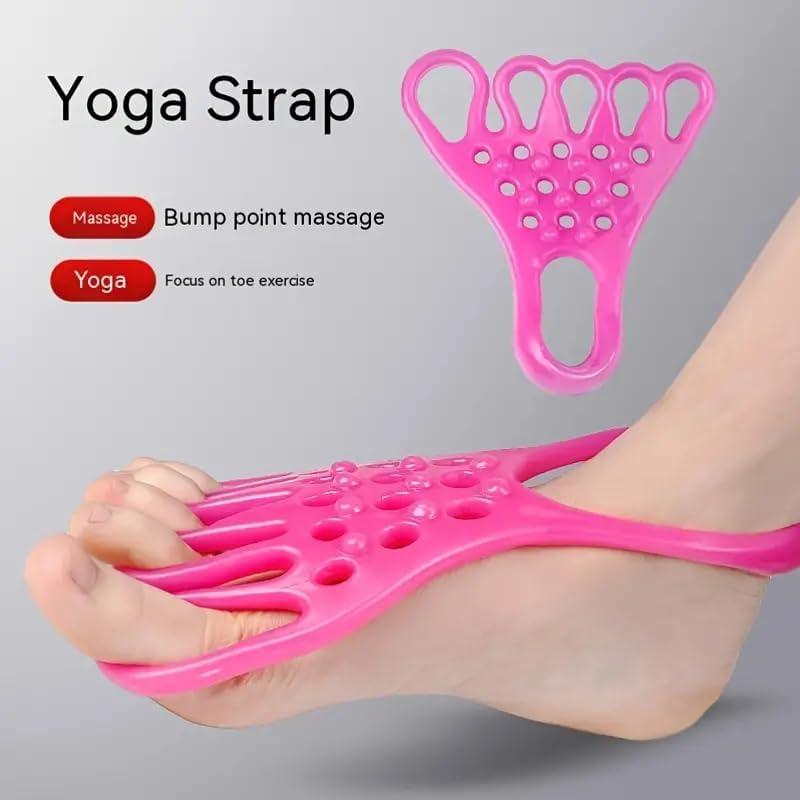 BELLOX ENTERPRISE BELLOX Hallux Valgus Corrector Toe Support, Silicone Foot Stretch Strap Bunion Bone Hallux Valgus Corrector Toes Separator Sole Stretch Band, Toe Exercise Stretchy Band Fitness Supply Exercise Bands