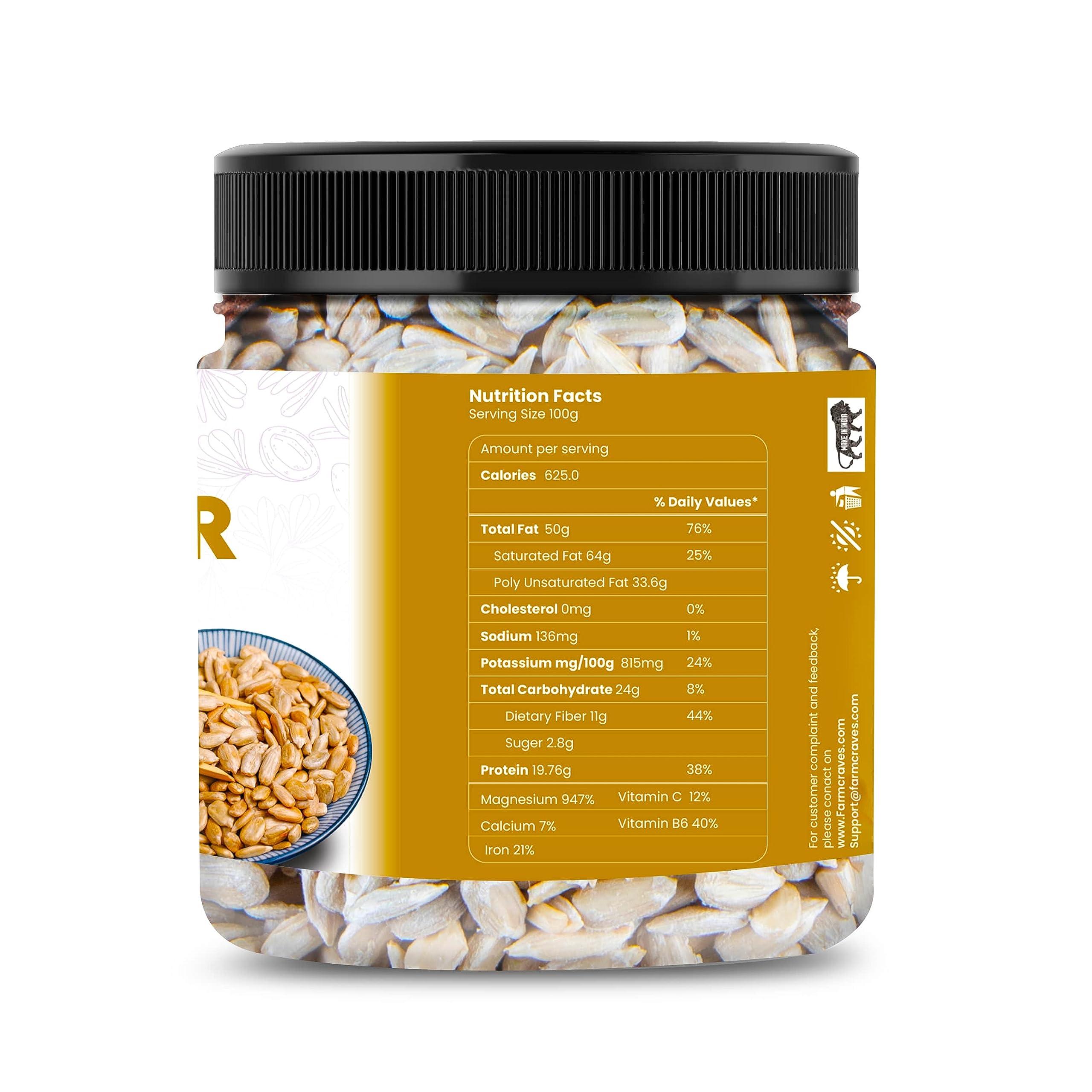 FARMCRAVES FARMCRAVES Premium Raw Sunflower Seed |250 x 2 packs | Healthy Dry Fruit Snack