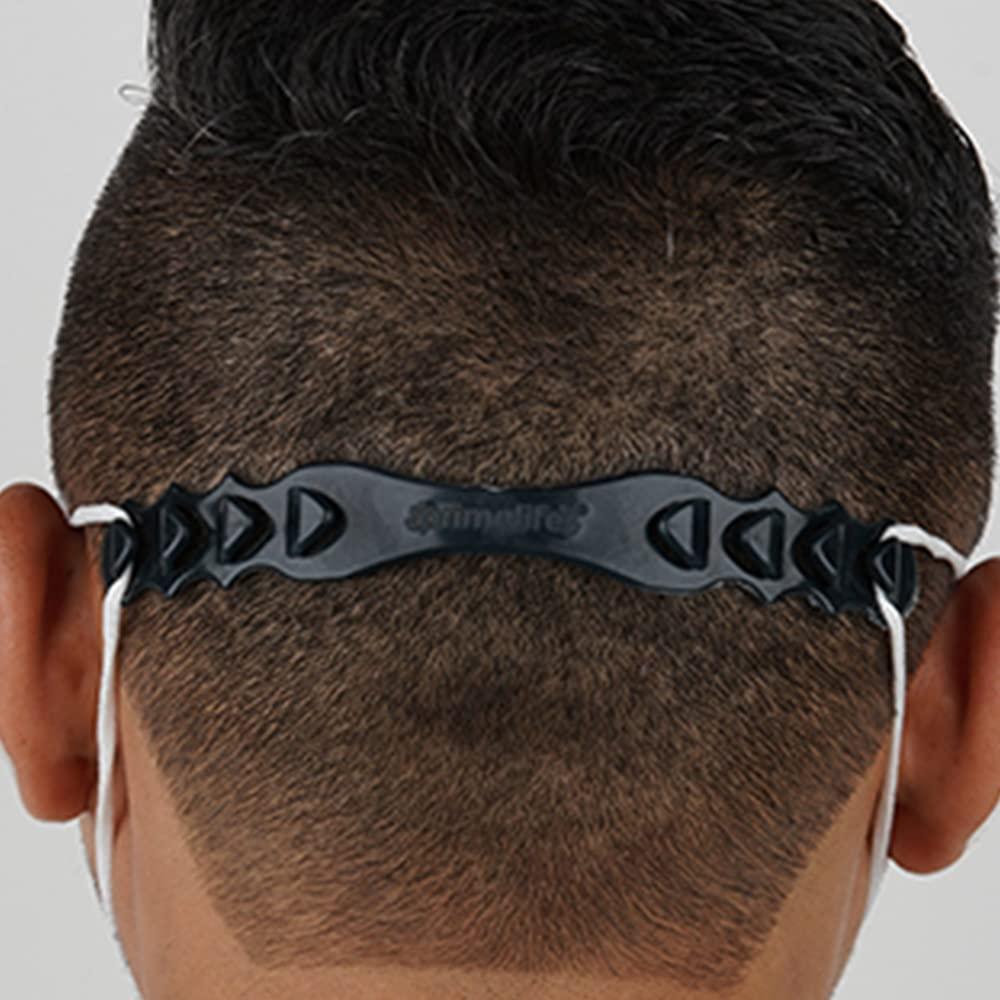 Primelife Primelife Mask Extender Strap Ear Savers for Masks Universal Size Mask Holder 4 Adjustment Slots Compatible with Cloth Mask For Kids and Adults Mask Strap Pack of 12 - Multicolour (M-E - 12)