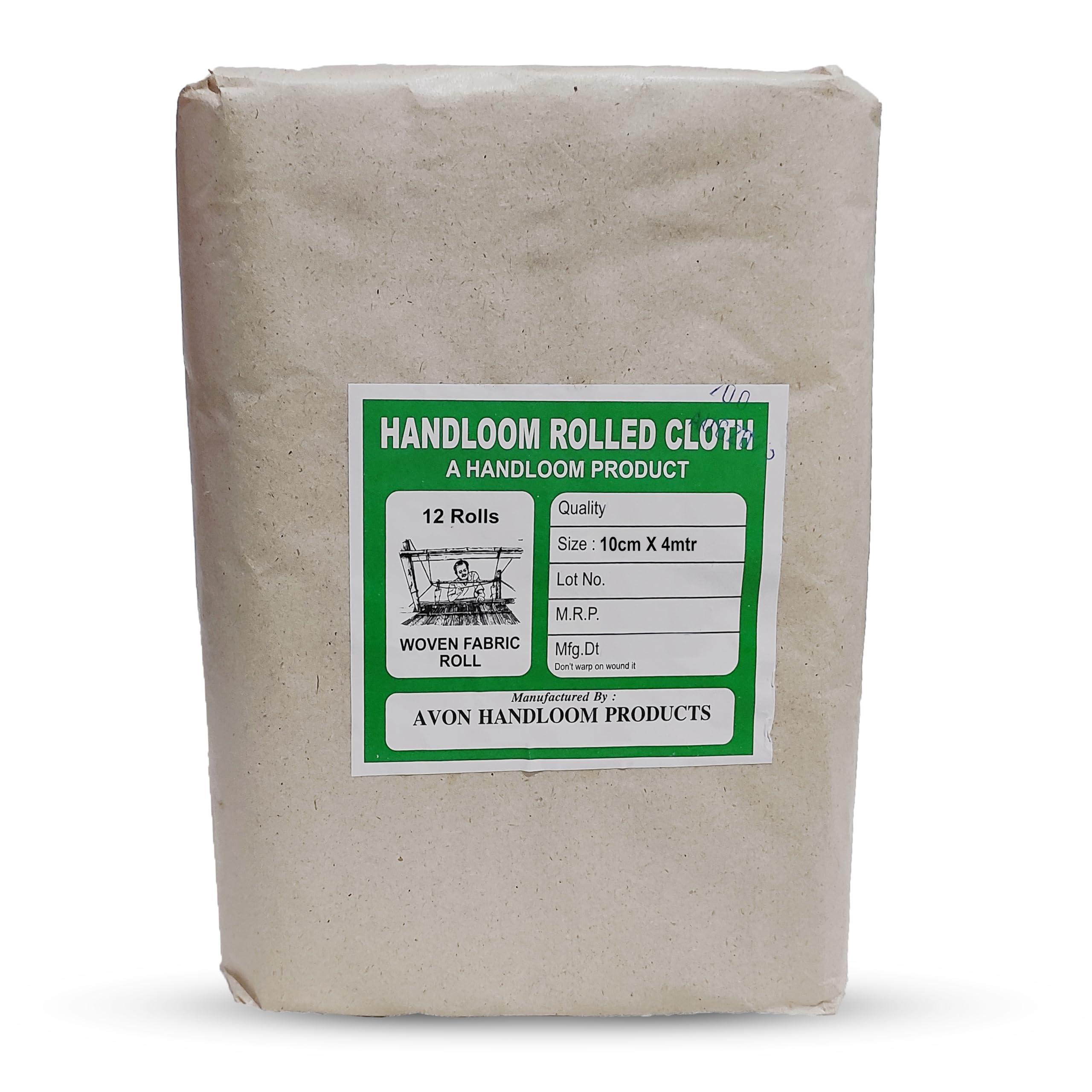 FASHARIOUS Gauze Roll Non Sterile Roller Bandage 10 Cm X 4 Mtr Pack Of 12 Rolls