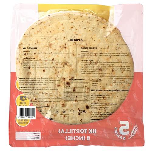 habanero Habanero Tortilla Wraps| multigrain | 8 Inches |Goodness of multigrain, Ragi, oats, Barley and Maize flour| 330G