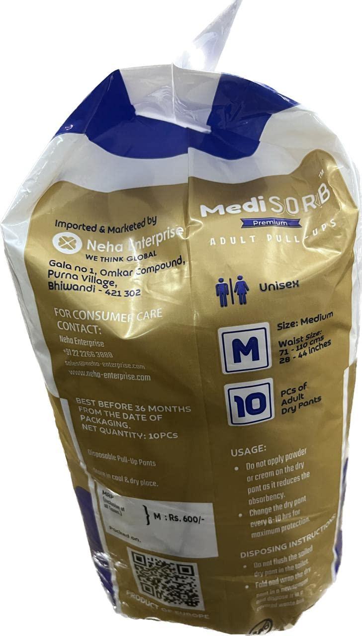 Medisorb MEDISORB ADULT PANT DIAPERS (MEDIUM) 31\" - 43\"