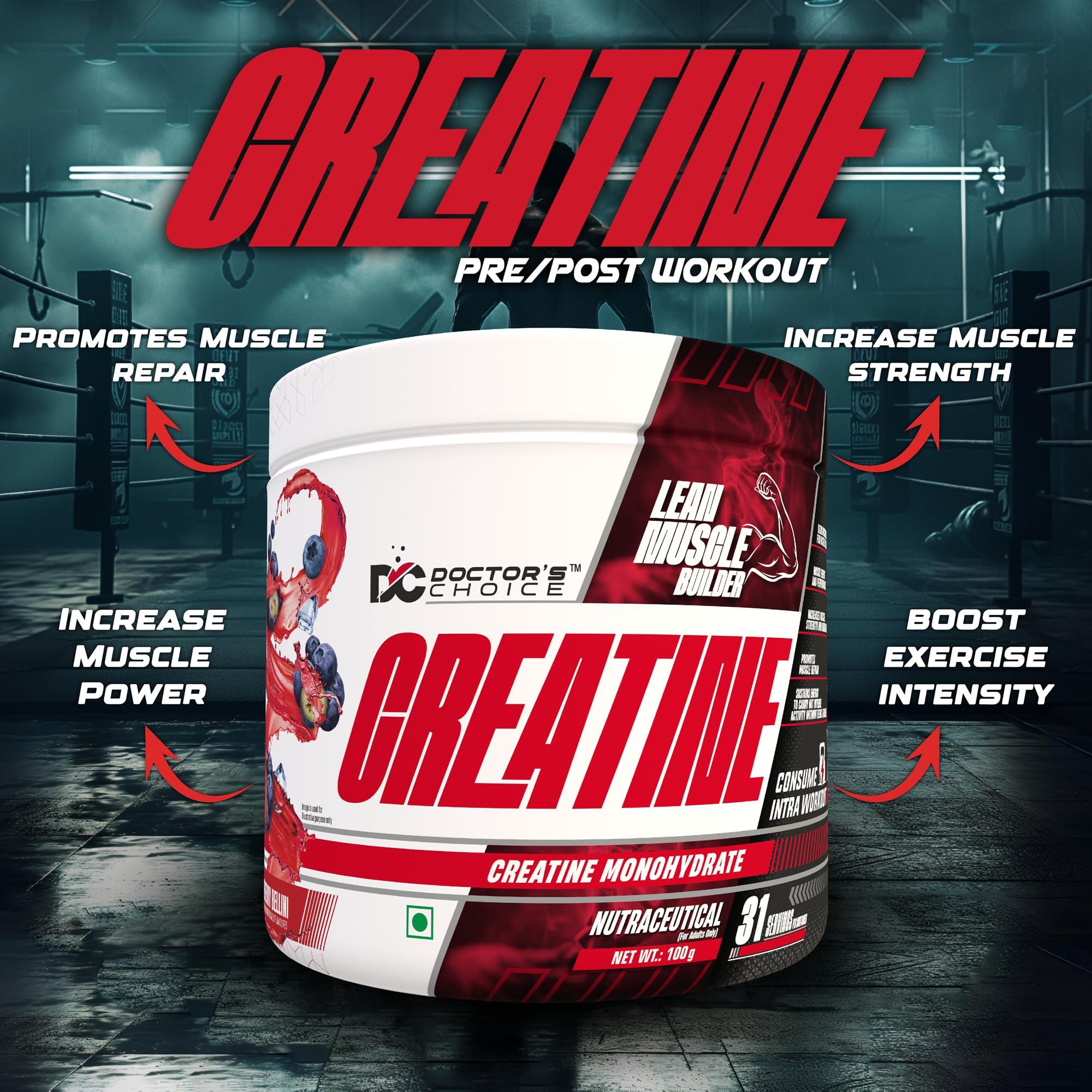 DC DOCTORS CHOICE DC DOCTORS CHOICE Creatine 83 Serving 250 gms (Orange mango Candy)