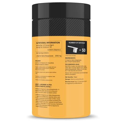 MyFitFuel MyFitFuel L Arginine Alpha-Ketoglutarate (AAKG) Pre Workout Powder | 100gm (Unflavoured)