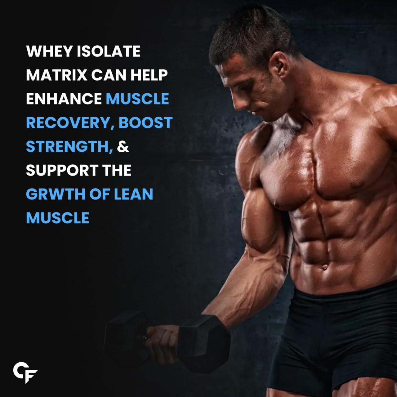 Carbamide Forte Carbamide Forte Whey Isolate Matrix | Whey Protein Powder | 30g Protein| Belgian Chocolate Flavour - Whey Protein Isolate 1kg