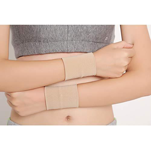 HEALLILY HEALLILY Wrist Bracer 2Pcs Washable Moisture- wicking Wrist Support Brace Bands Injury Protector Wrist Guards for Sports