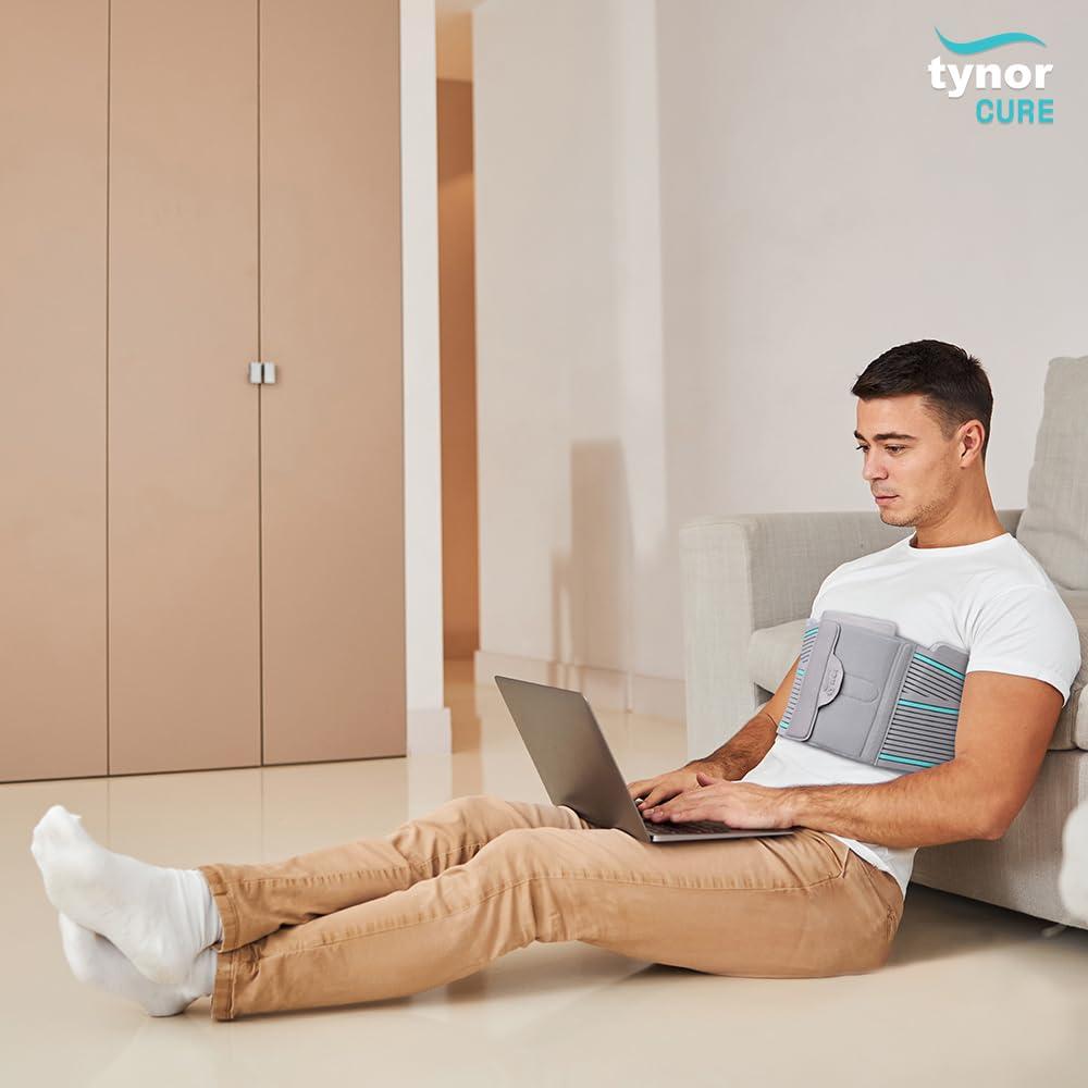 TYNOR Tynor Chest Binder, for Post-Surgery Recovery | Breathable Compression Support for Chest Support and Rib Injuries | Brace for Men & Women, Pack of 1 (Grey, XXL)