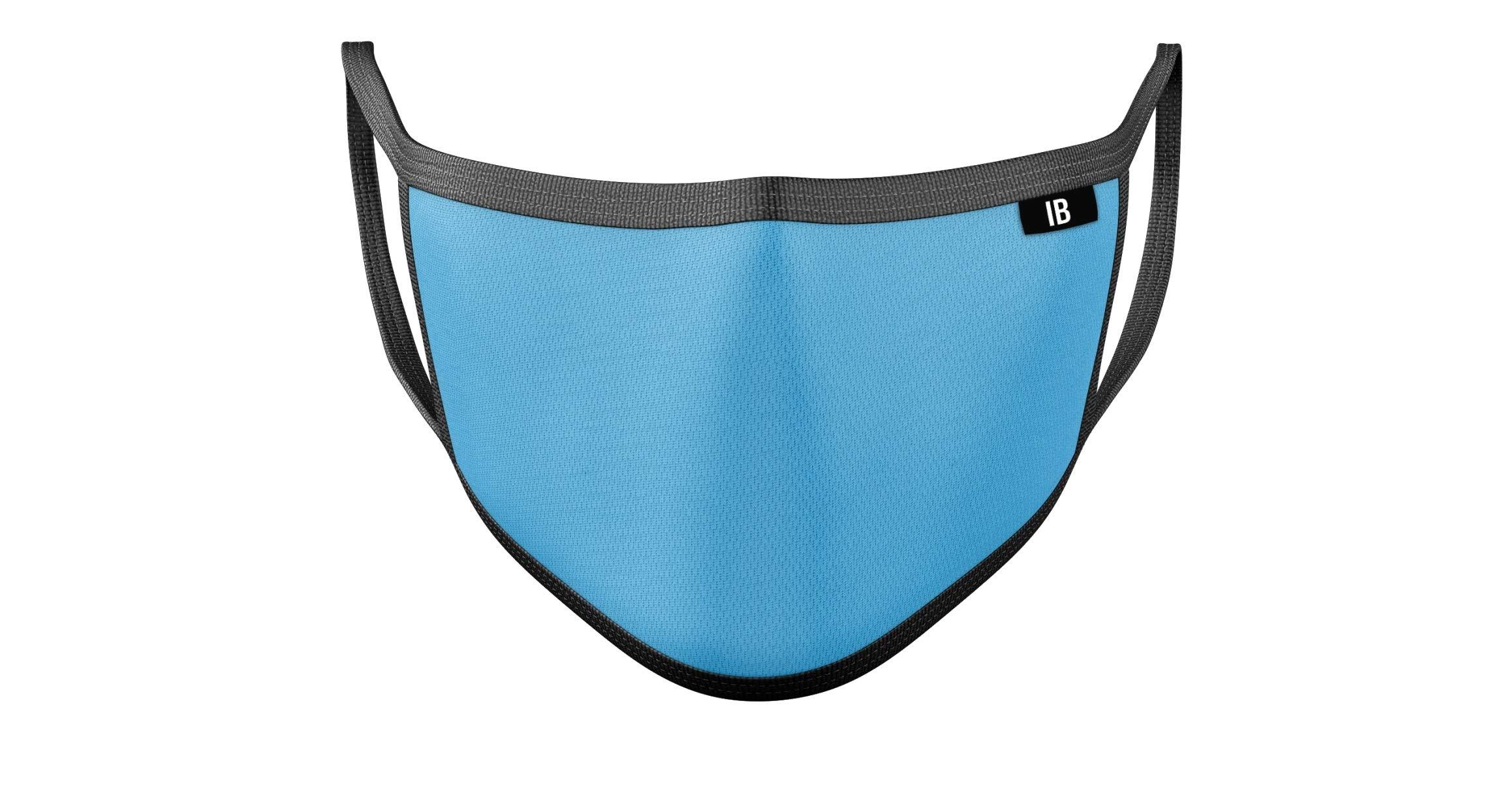 iberry's iberry's 2 Ply Fabric Mask Mouth Nose Cover Anti-Dust/Pollution Reusable - Pack of 3 (Yellow, Green, Blue)