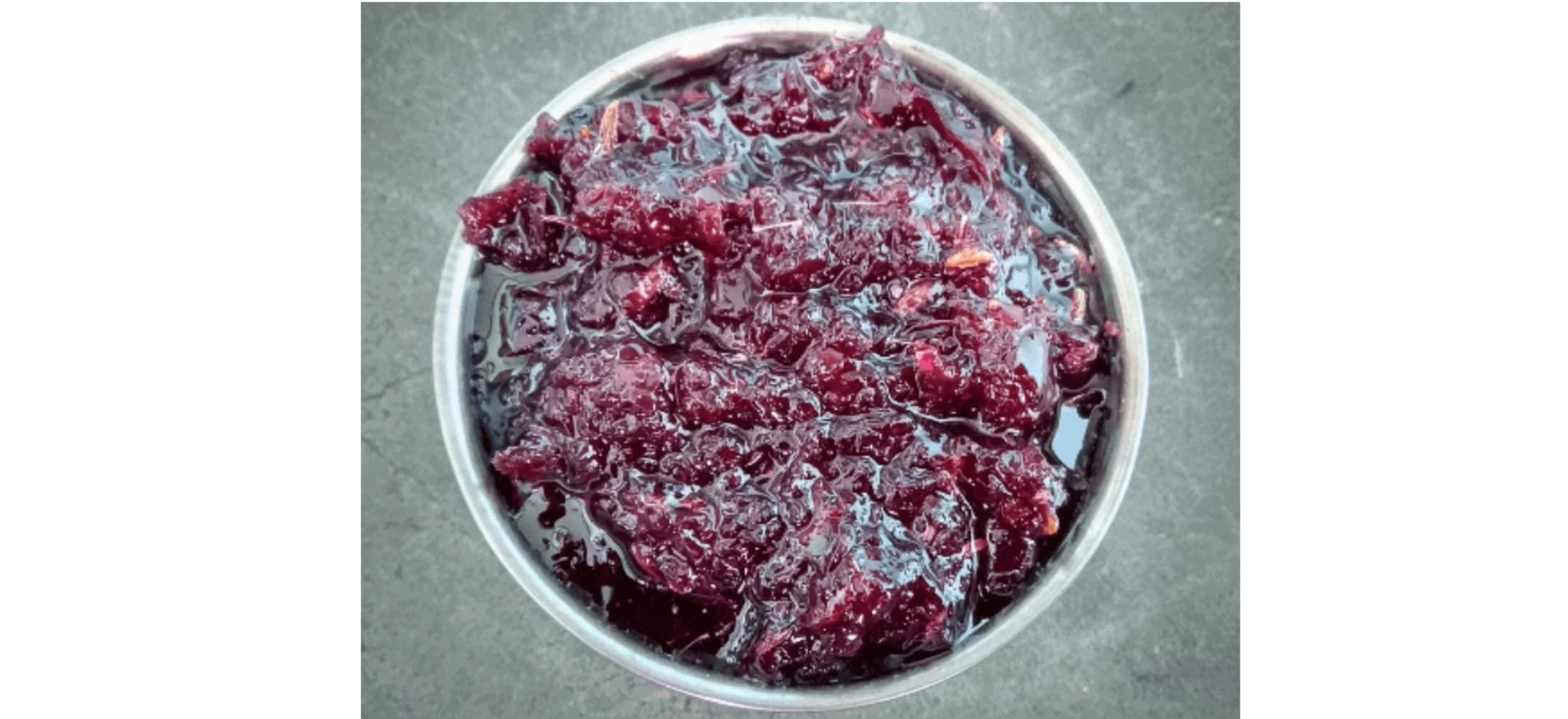 GHOTARAM GHOTARAM 100% Natural Gulkand Prepared Using Pushkar Rose (400 Gm) Rose Petal Jam/Gulkand/Rose Jam/Low Sugar/Pitta Pacifier/Internal Body Coolant-300g(150g*2Pac)