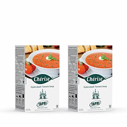 Cherise Cherise Tapri Premium Hyderabadi Tomato Soup Premix, 13 g x 7 Sachets (Pack of 2)