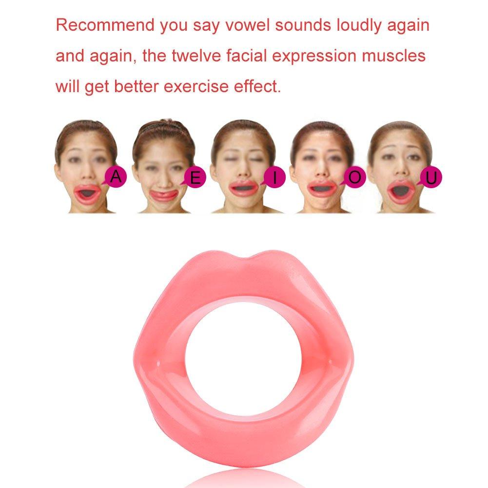 Estink Estink Face Slimmer, Silicone Anti-Wrinkle Anti-Aging Face Lifting Lip Exerciser Mouth Muscle Tightener Tightening Tool