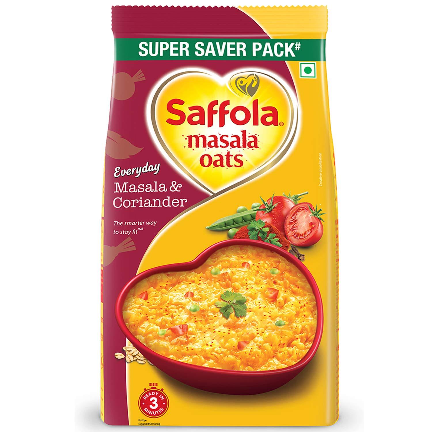 Saffola Saffola Oats, 1 kg with Free Saffola Oats 400 gm + Saffola Masala Oats Masala and Coriander, 500g