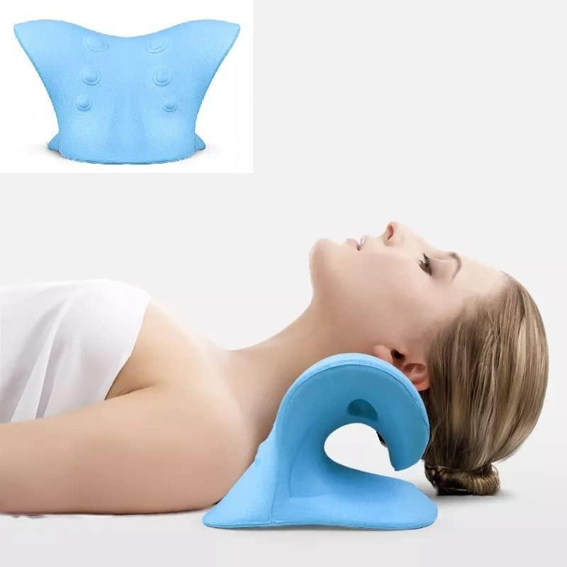 Clefairy Clefairy Neck and Shoulder Relaxer, Cervical Traction Device for TMJ Pain Relief and Cervical Spine Alignment, Chiropractic Pillow Neck Stretcher(Multi)