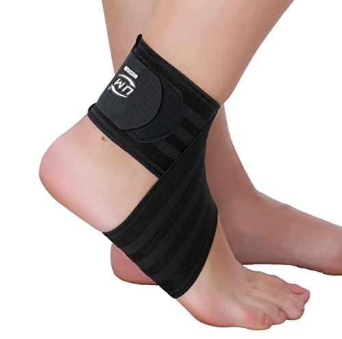 UM UNITED MEDICARE Ankle Binder Elastic (Premium) | Ankle Binder Ankle support | Ankle Band for Pain Relief | Stretchable Ankle Wrap for Sports | (S)