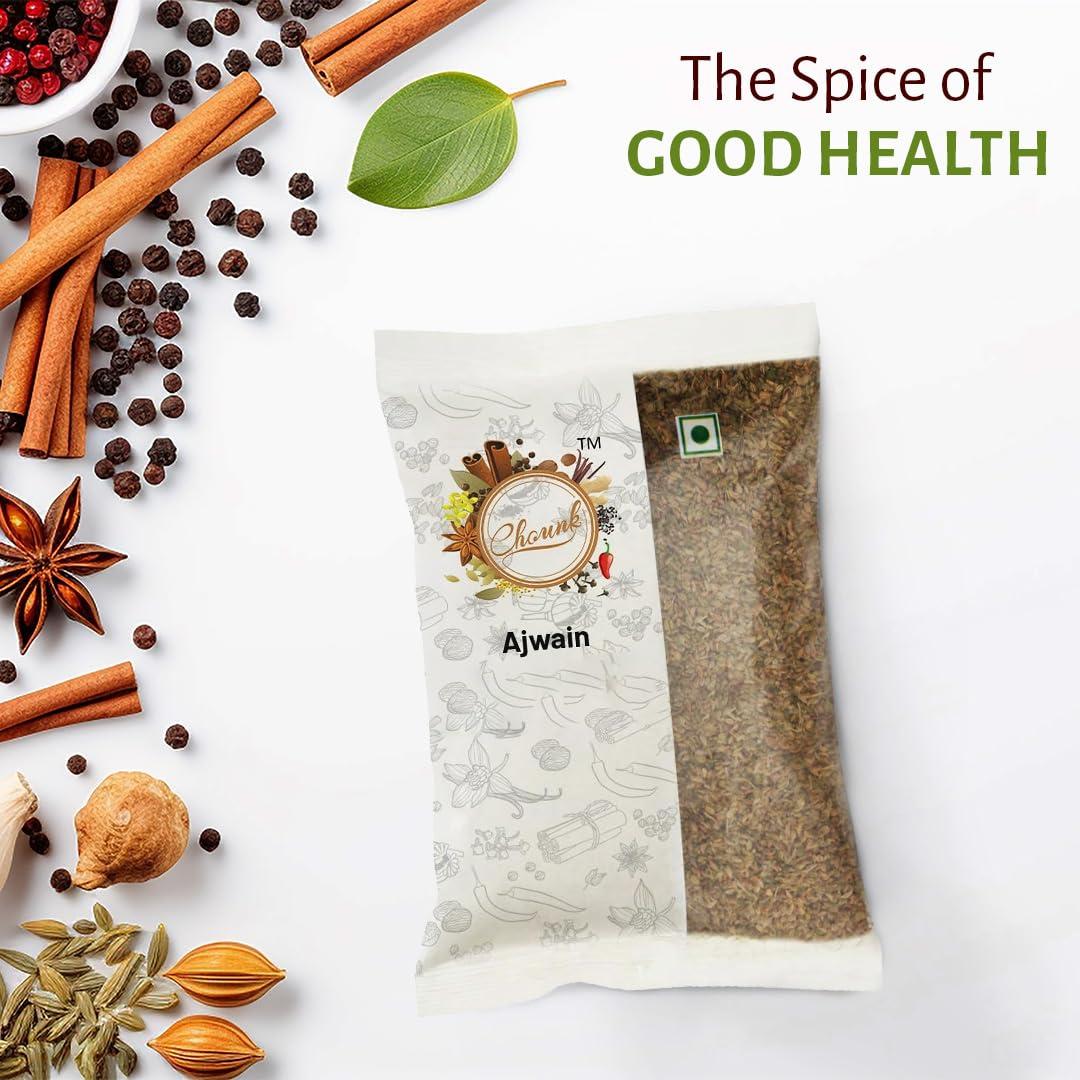 Chounk Chounk Ajwain Seeds/Carom Seeds/Fresh Ajwan/ - 200g (2 X 100g) | Ajowan | Rich & Strong Flavour | Used in Cooking | Vaamu Seeds