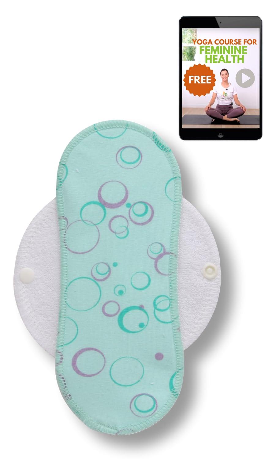 Natissy Natissy Reusable Panty Liners For Women(Single S);Mini Organic Cotton Cloth Panty Liners Made In Eu; Daily Cotton Washable Panty Liners For Women&Teens; Extra Thin Panty Liner Cloth,Not For Period