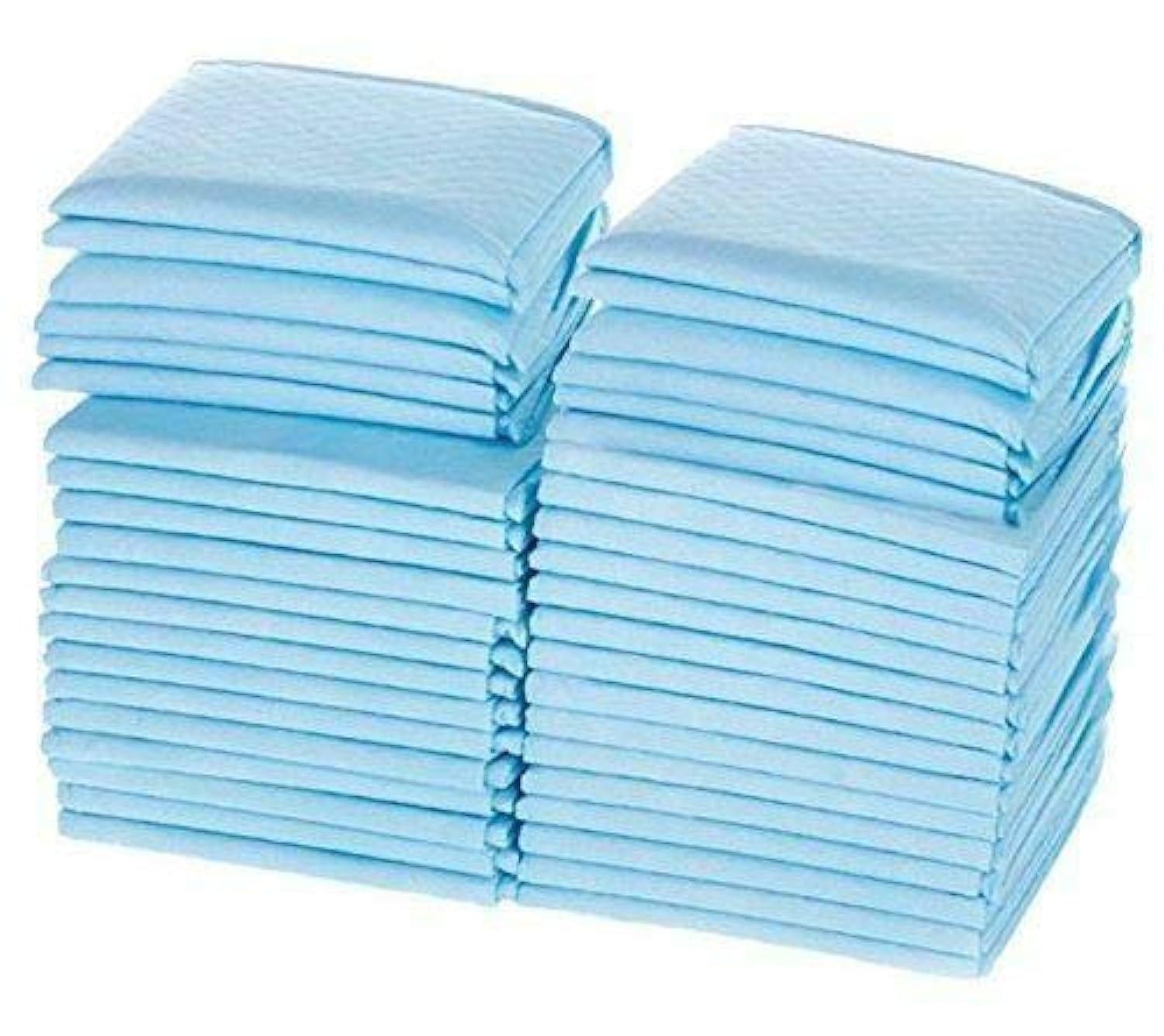 stoe stoe Underpad Sheet Large 60, 90 in Bulk Packing of 100 Pieces (Blue, Large Size)