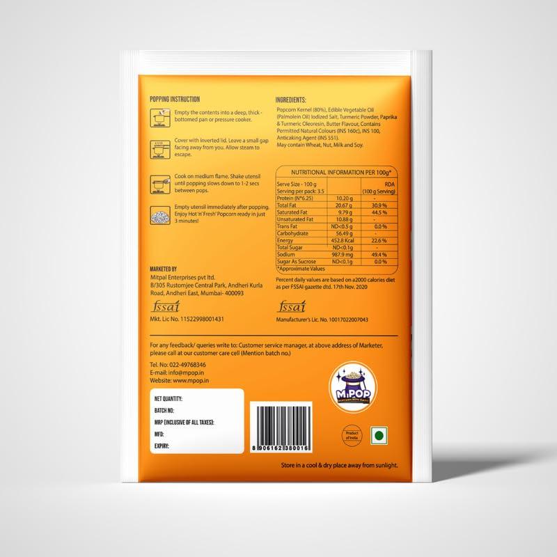 M POP M POP Magical Butter Instant Popcorn with Magic | Theatre Like Popcorn at Home (70g, Pack of 10)