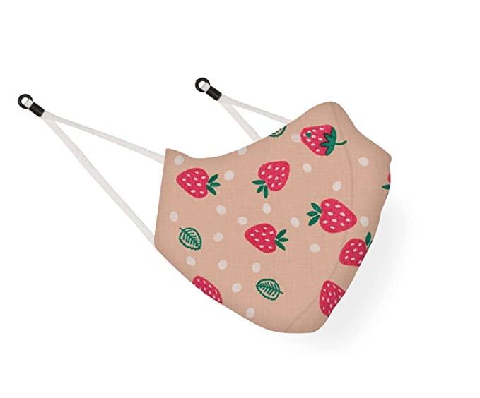 MAPLE MAPLE Boy's and Girl's Cotton Cute Designer Reusable Washable Breathable Face Mask with Adjustable Earloops Without Valve Multicolour (PACK OF 5) (Age 7-14 Years)