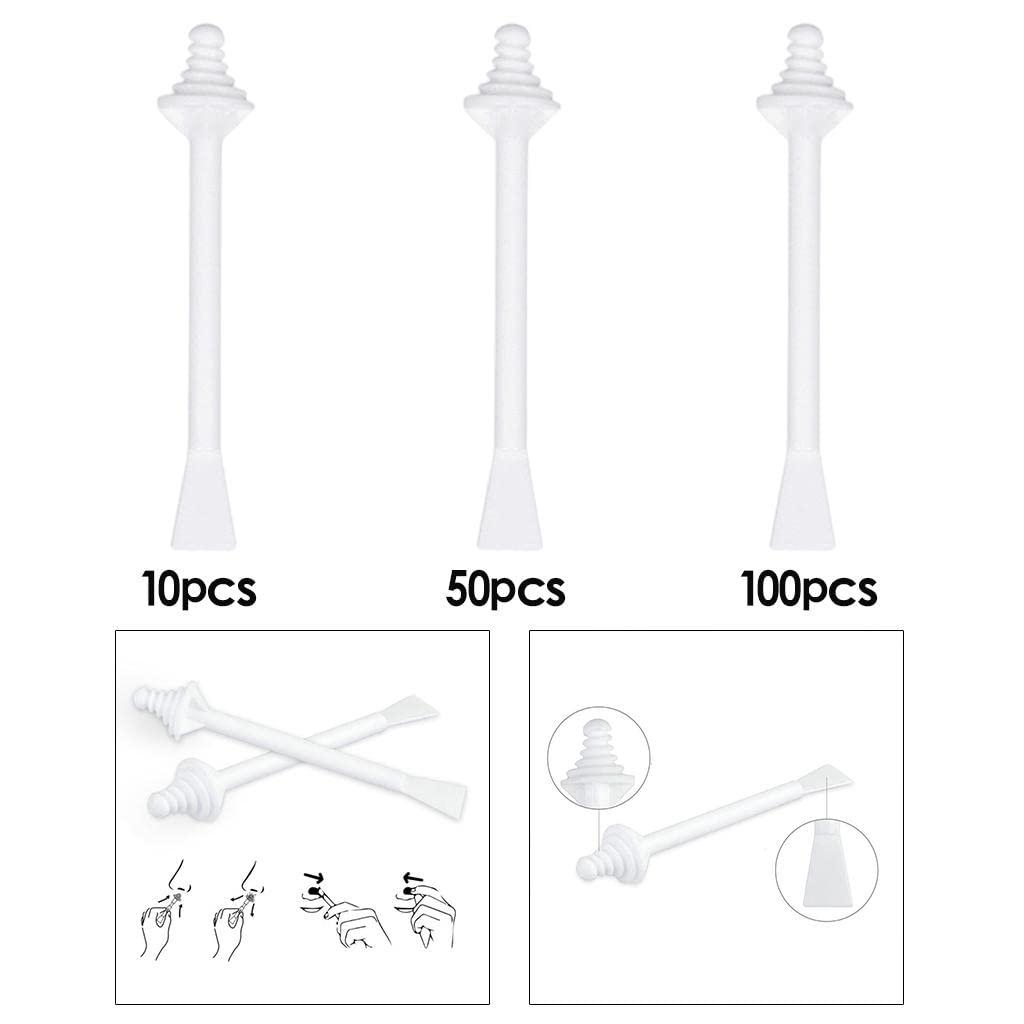 CALANDIS CALANDIS Nose Hair Removal Sticks Nose Wax Applicator for Nostril Nasal Cleaning 10Pcs