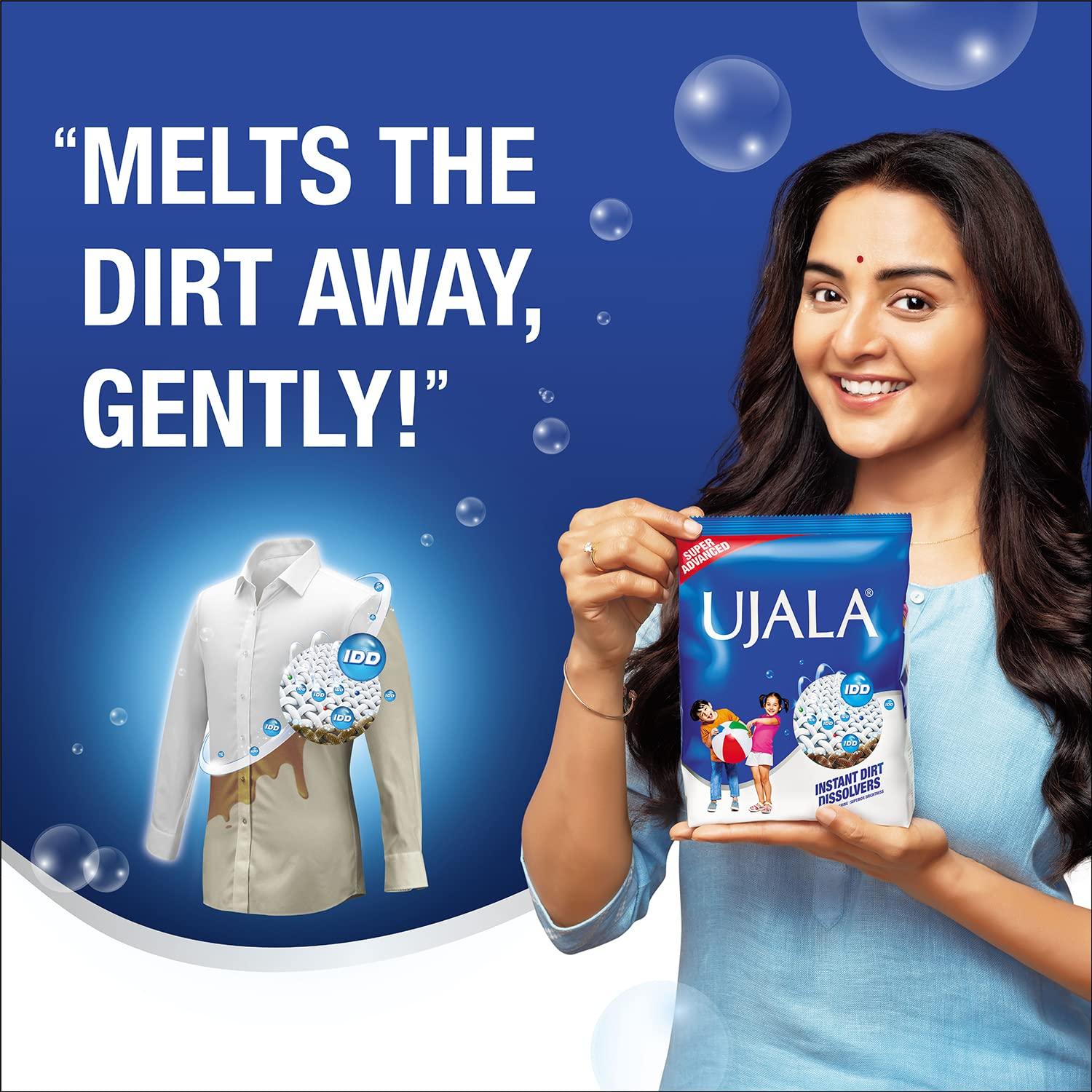 UJALA UJALA Laundry Detergent Powder 4Kg + 1Kg | Laundry Detergent Powder with Power of Instant Dirt Dissolvers | Detergent Powder for Effortless Washing & Superior Brightness