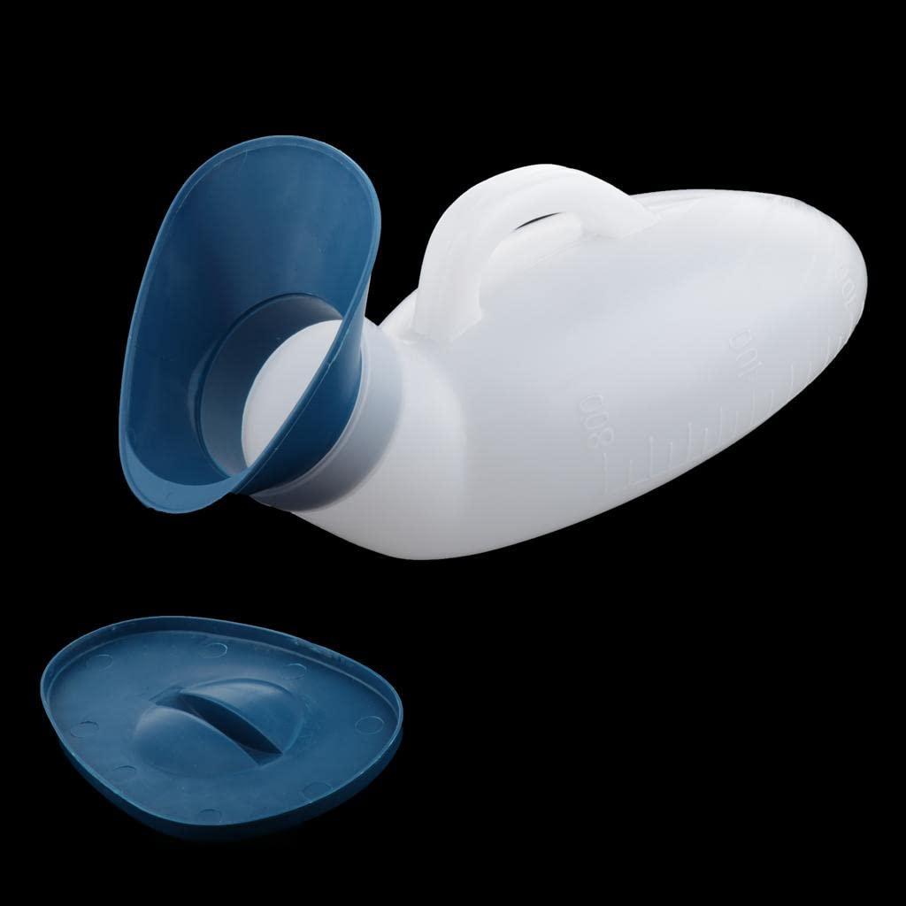 EXPORA EXPORA 800ml Long Trip Travel Urinal Bottle Male Pee Potty Urine Container Blue Lid