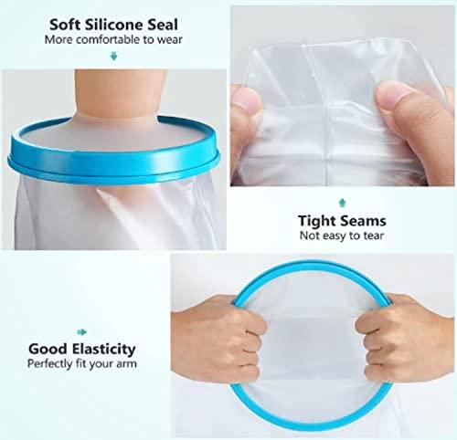 2activelife 2activelife-Waterproof Arm Cast Cover for Shower Adult,Soft Comfortable Watertight Seal to Keep Wounds Dry,Bath,Bandage Protector Cover Perfectly Broken Hand,Wrist,Finger,Elbow with No Mark on Skin Reusable Reusable Cast Protector for Adults to Keep