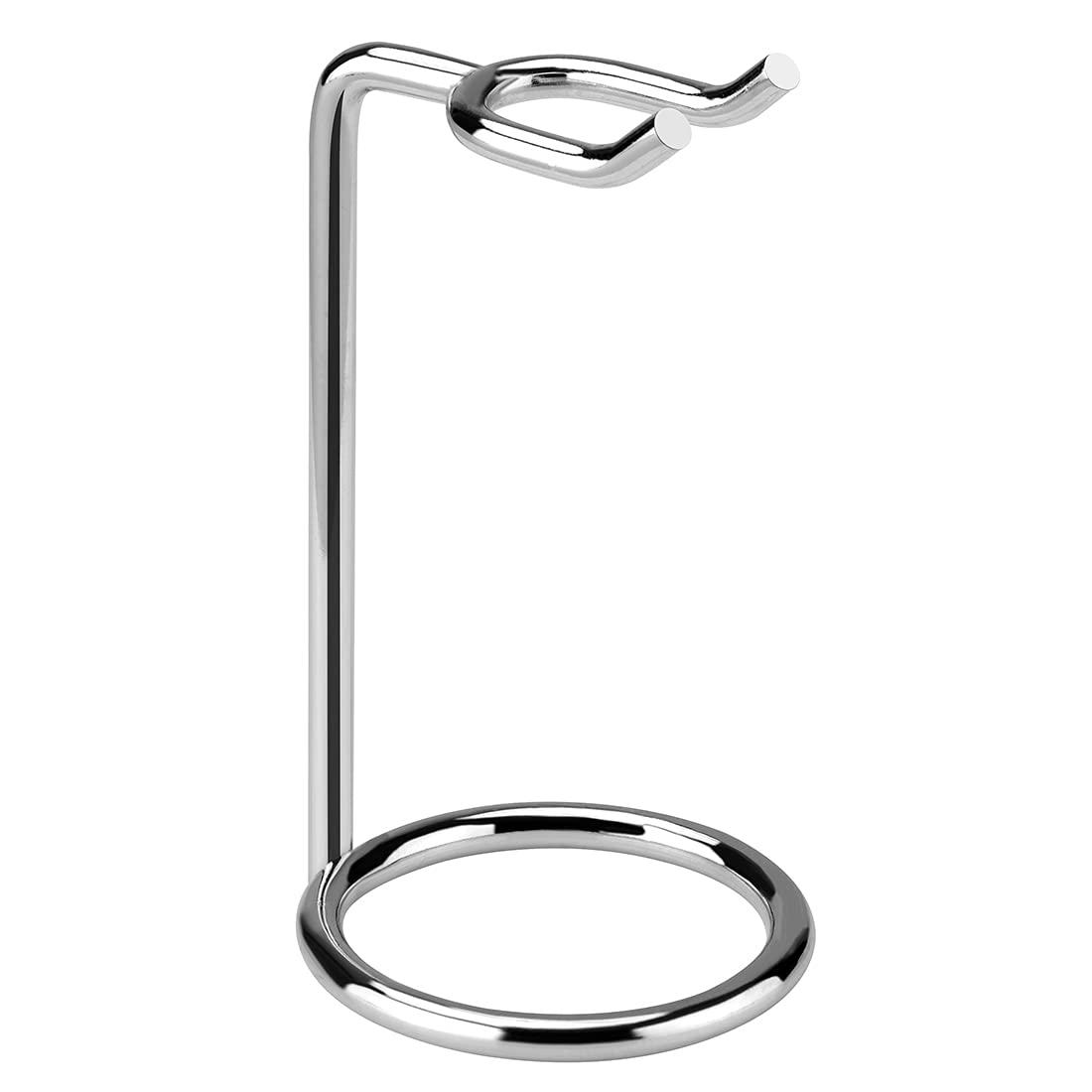 Linkidea Linkidea Simple Metal Double Edge Safety Razor Stand, Men's Shaving Holder Base Hanger for Bathroom, Shower Room/Razor travelling hanger When business trip (Silver)