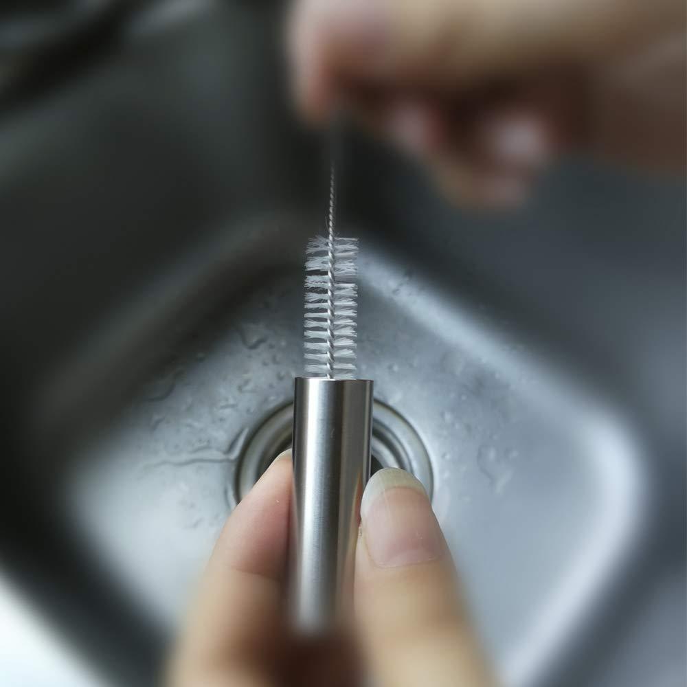 warmUS Medical Grade Stainless Steel Pill Fob with 2 Cleaner Brushes and 2 Sealing Rings Emergency Aspirin Waterproof Keychain Pill Holder(Diameter - 0.59\" x Height 1.96\")