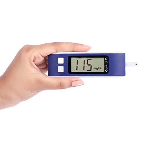 Control D Control D 50 Strips & Blue Digital Glucose Blood Sugar testing Monitor Machine