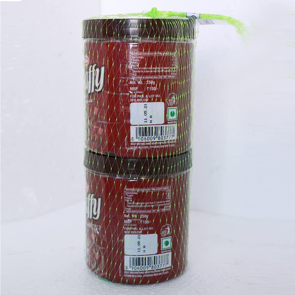 Dukes Dukes Waffy Chocolate Flavoured Wafer roll Jar (Pack of 2 - 500g)