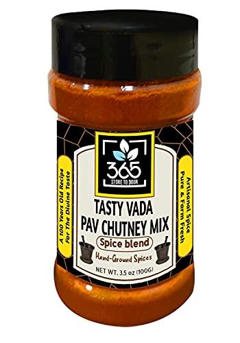 365 STORE TO DOOR 365 STORE TO DOOR Indian Spice – Tasty Vada Pav Chutney Mix Masala, 100 gm. | Homemade Powdered | for Healthy Cooking | Ready to use | All Seasonings Spices | Pure & Hygiene | Spice Mix