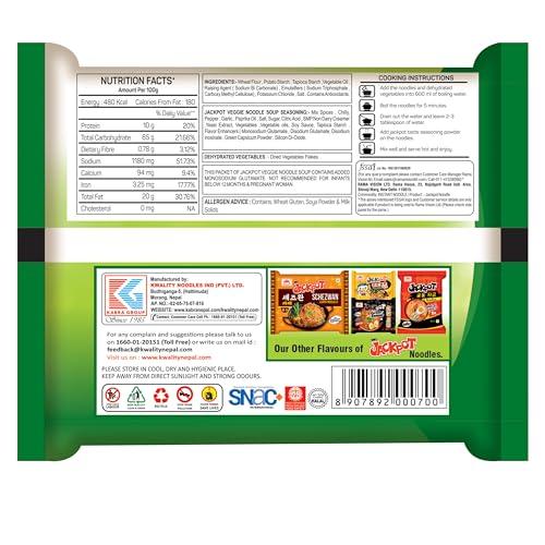 Kab\'s Jackpot Kab\'s Jackpot Veggie Noodle Soup, 3.53 oz / 100 g