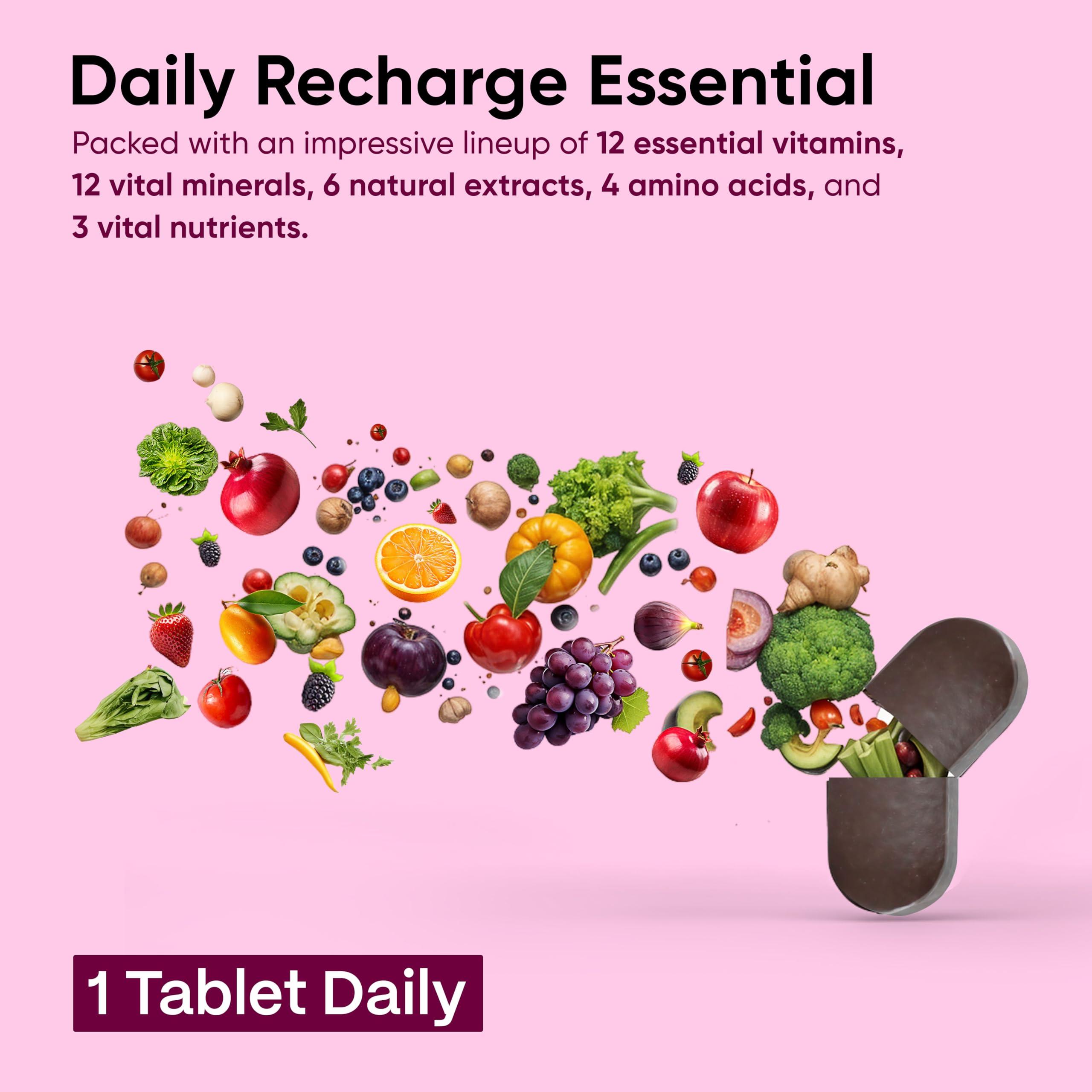 Blubein Blubein Multivitamin Tablet with 37 Vital Ingredients for Men & Women Boosts Stamina,Enhances Immunity & Prevents Malnutrition - 60 Tablets x Pack of 3