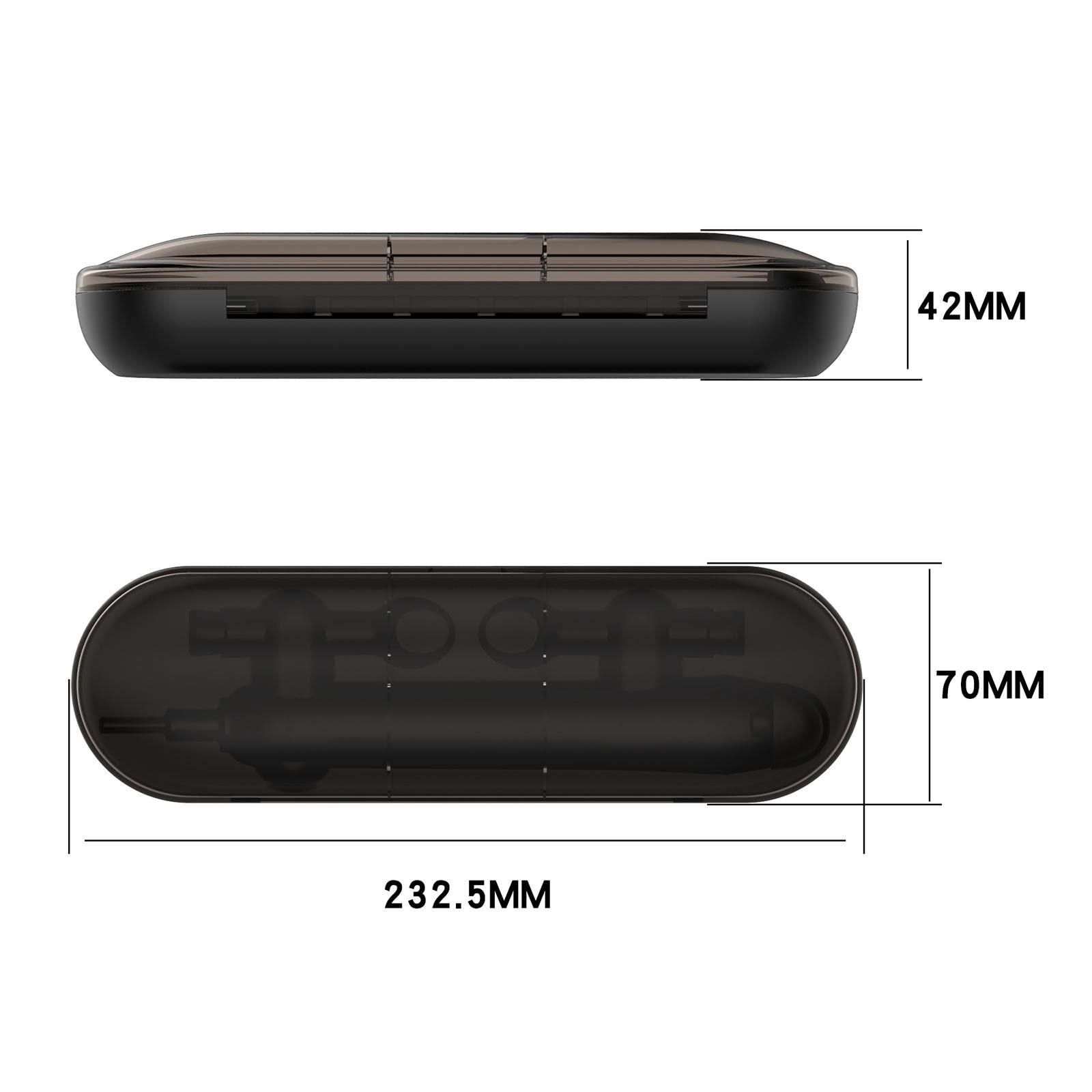 SILNOVO SILNOVOCompact Electric Toothbrush Charger Case for Braun OralB D16 D20 P2000 P4000