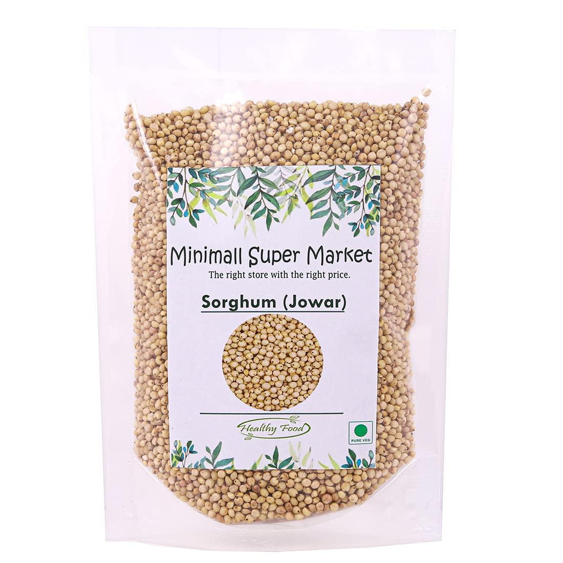 MINI MALL SUPER MARKET MiniMall Super Market Whole White Jowar Seeds/Jawar Sorghum/Jowar - 400 gms