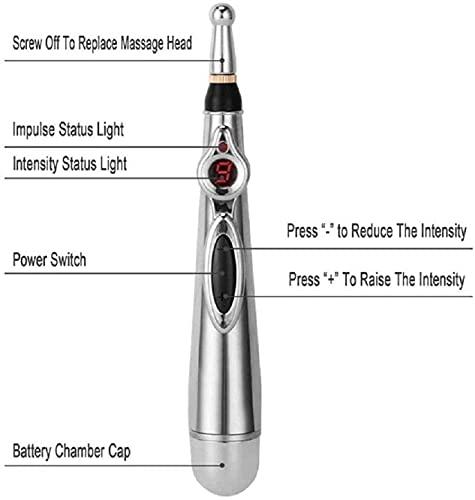 NETCLUB NETCLUB Acupressure Pen Meridians Laser pen Acupuncture Pointer body Pain Palm Acupressure Point stimulation pen electrical Pulse Laser Therapy pen Magnet Therapy massager