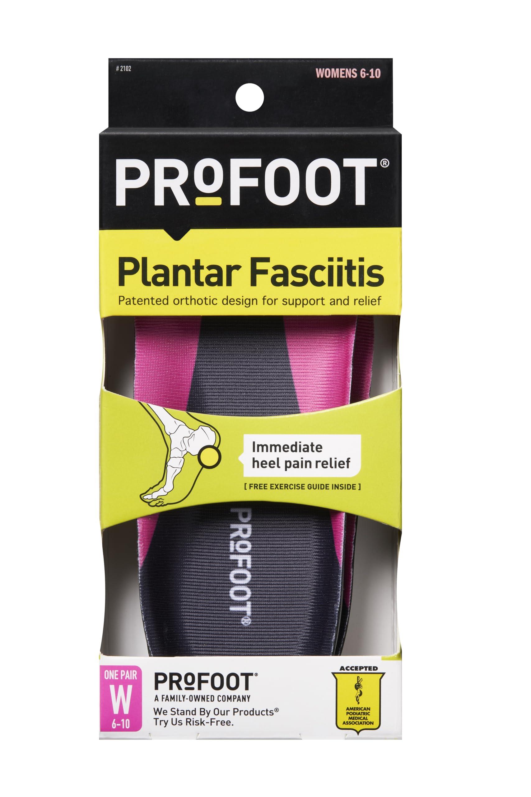 PROFOOT Profoot Plantar Fasciitis Orthotics, Women's, 1 Pair