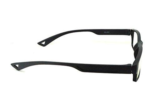 AR Eyewar AR Eyewar 1.25 Diopters Rectangular Unisex Reading Glasses 48, Black_Medium