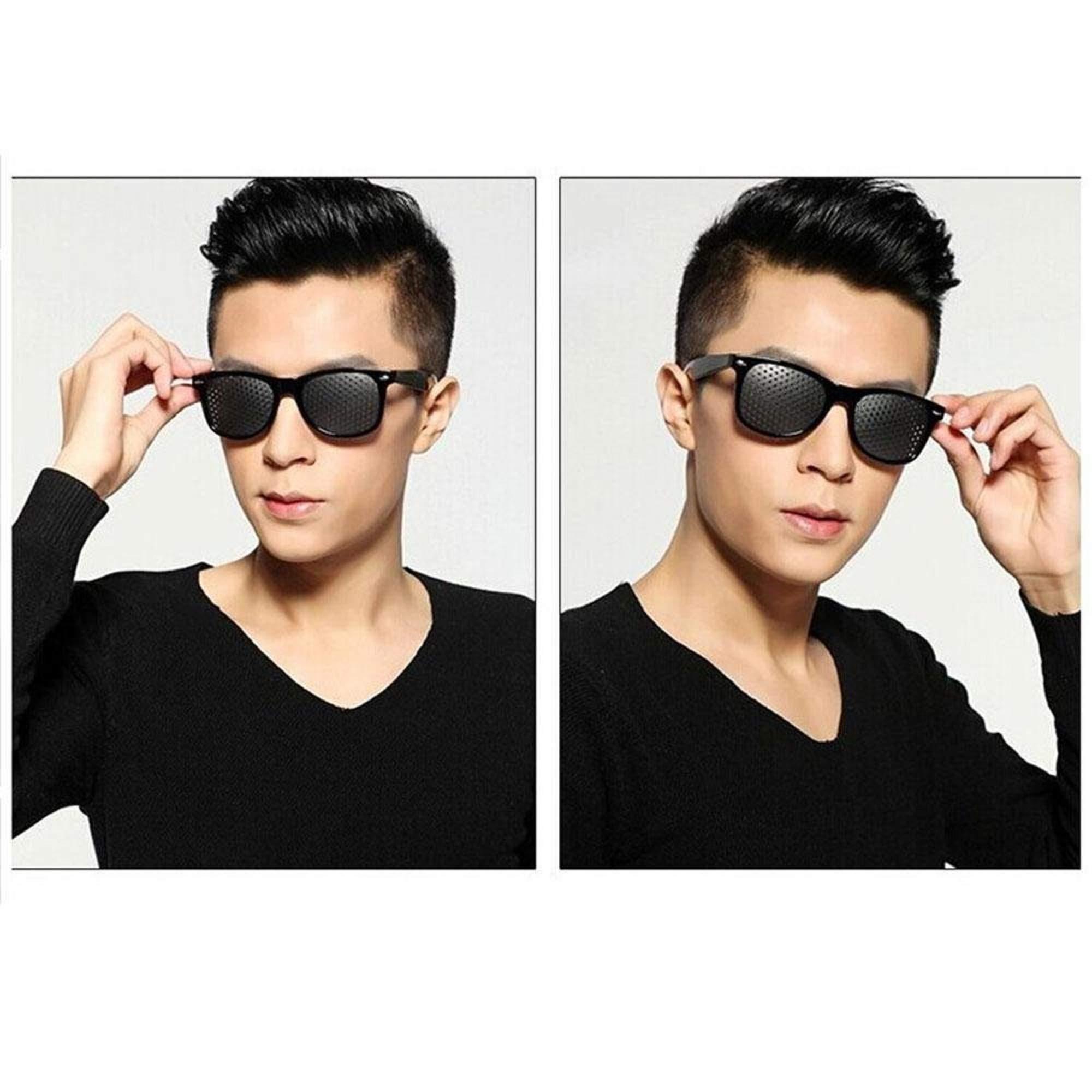 VisionsIndia Visions India Lazy Spectacles Pinhole Vision Correction Glasses Eyesight Improvement For Men/Women/Kids (Square)