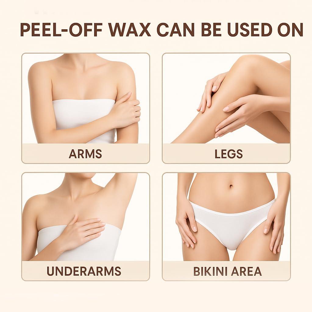 FYORR Fyorr Facial Katori Peel-Off Wax Combo of 3 Red Wine - 80gm each