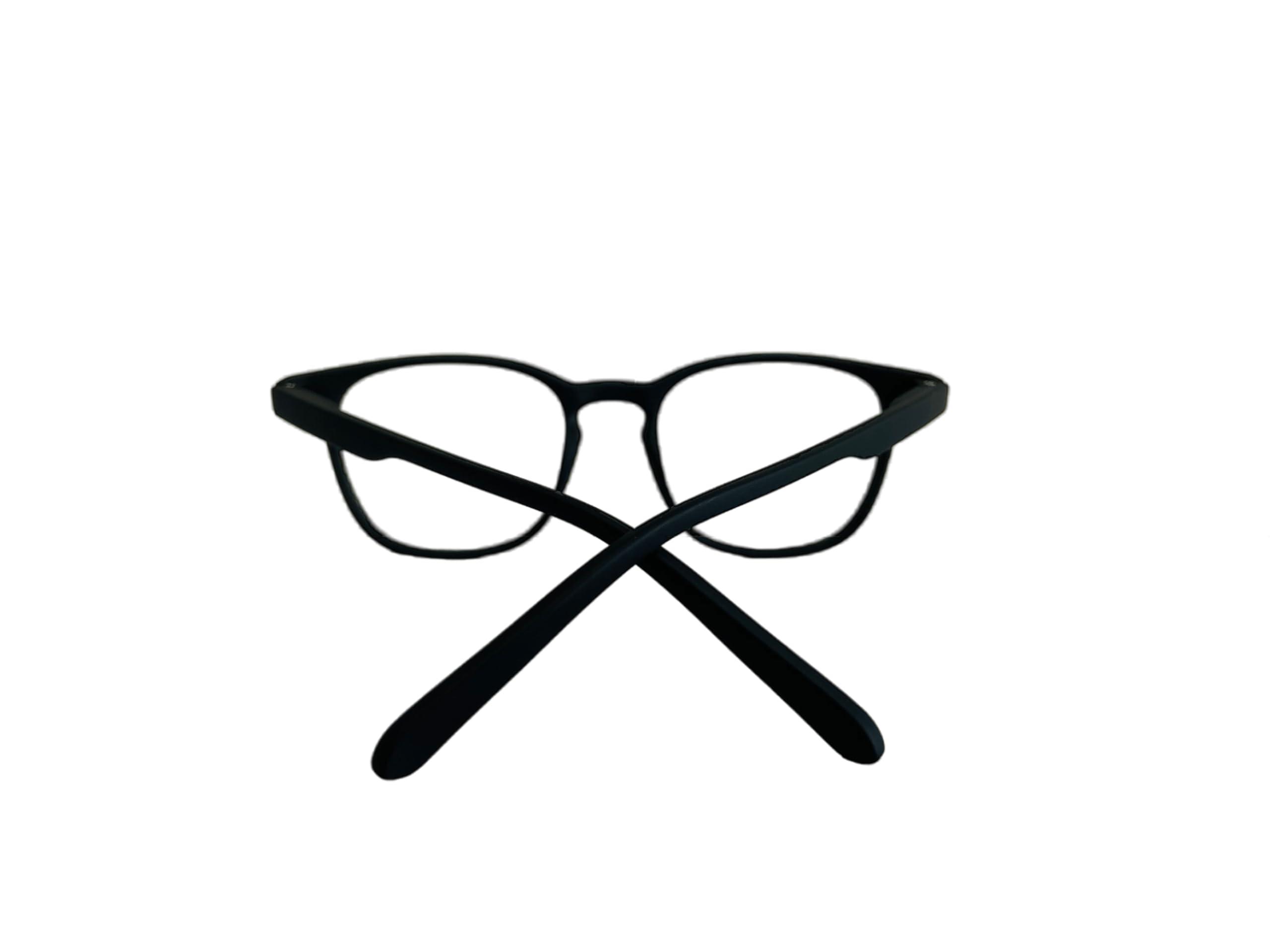 Generic Blue Ray Cut Computer Glasses | Zero Power| Lightweight & Blocks 100% Harmful UV Rays Protection | Unisex | Decent Shape With Matte Finished | Medium| Premium Specticles By SCG Eyewear (Black)