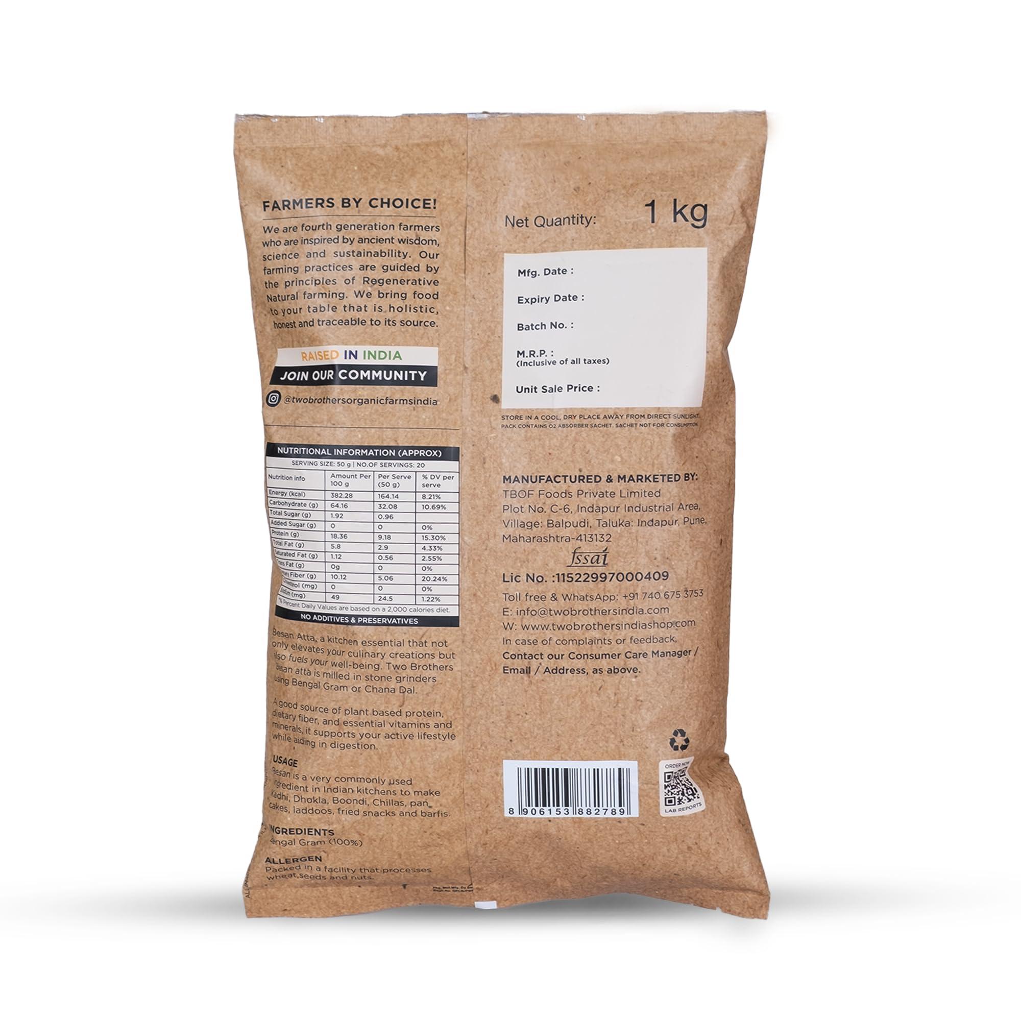 TWO BROTHERS ORGANIC FARMS Two Brother Organic Farms | Besan Flour | Gram Flour | Stoneground