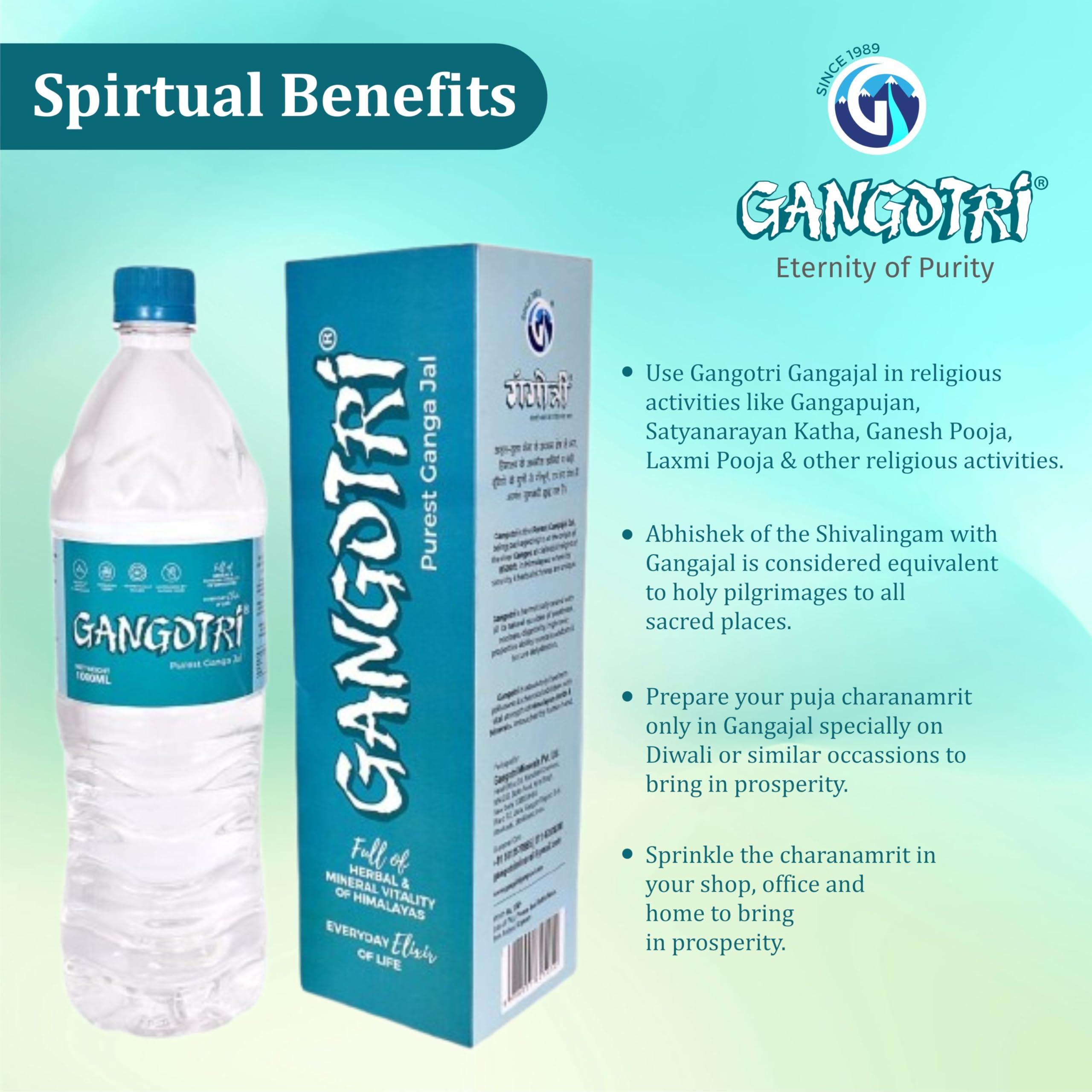 GANGOTRI GANGAJAL 200ML (Gift Box) Pack of 11 Pouches Containing 200 ML Gangajal in One Pouch (200 Ml 11 Pouches = 1 Box